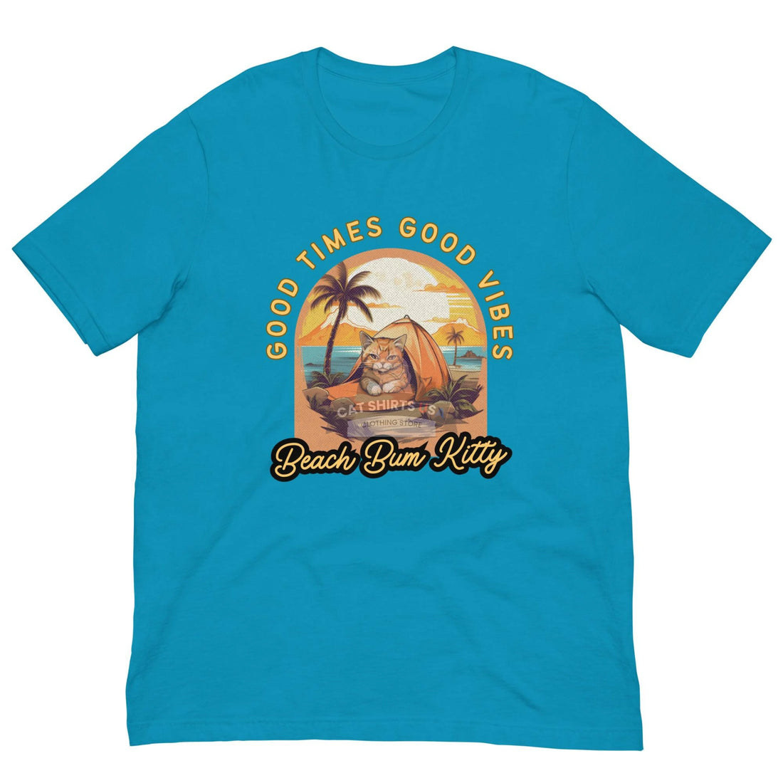 Beach Bum Kitty Cat Shirt - Cat Shirts USA