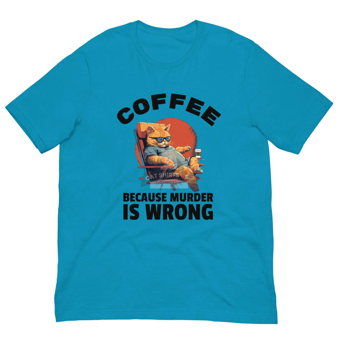 Coffee Because Cat Shirt - Cat Shirts USA