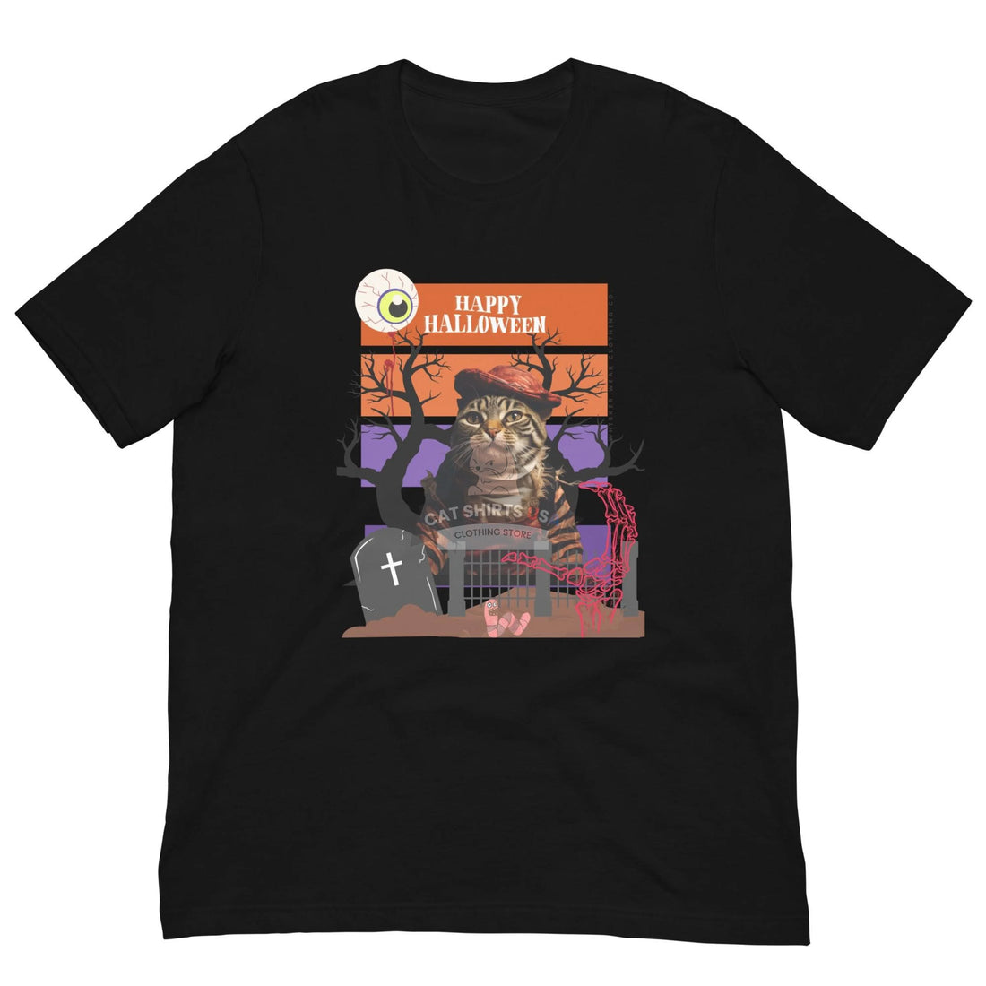 Happy Halloween 2 Cat Shirt - Cat Shirts USA