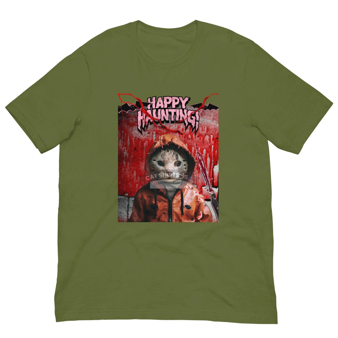 Happy Haunting Halloween Cat Shirt - Cat Shirts USA