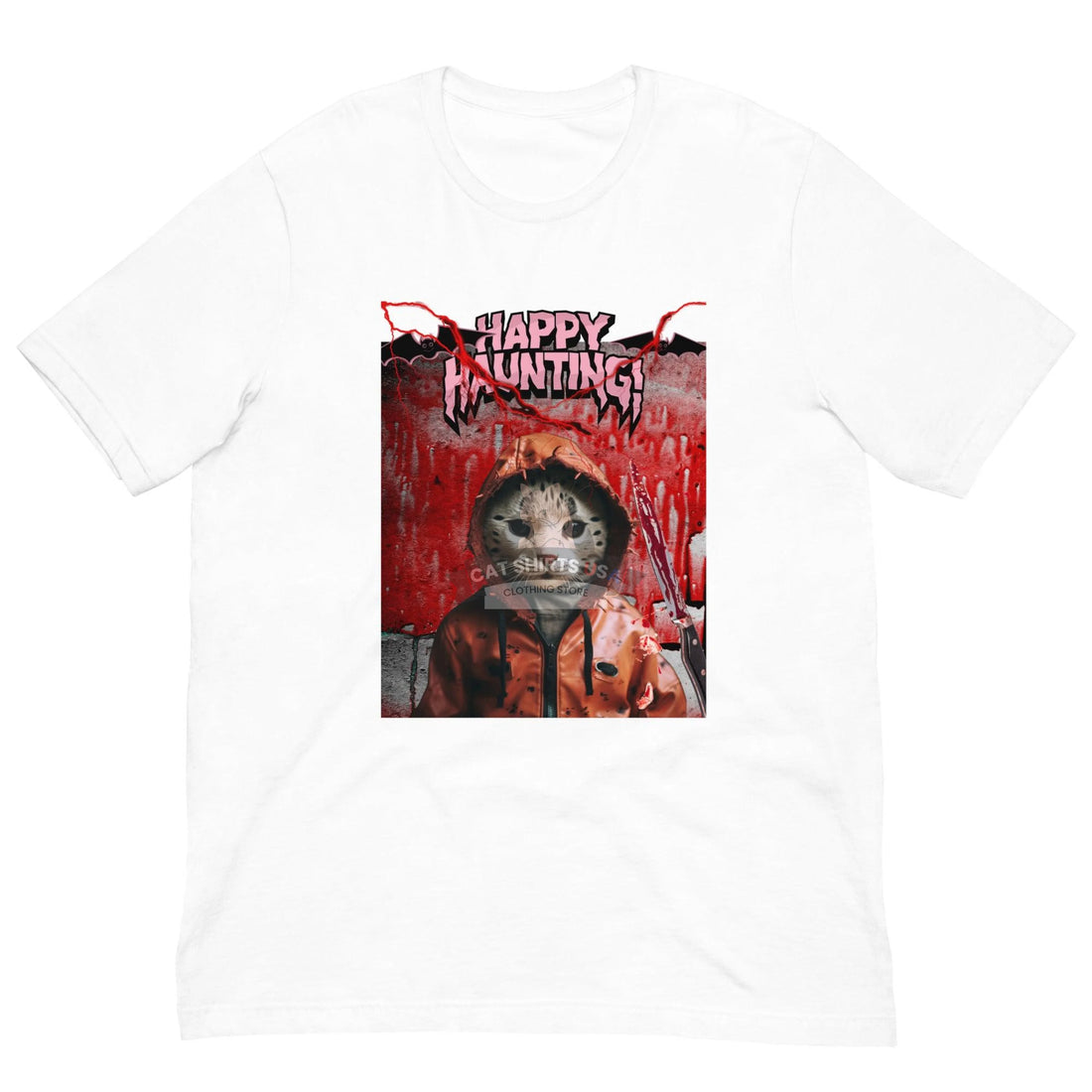 Happy Haunting Halloween Cat Shirt - Cat Shirts USA