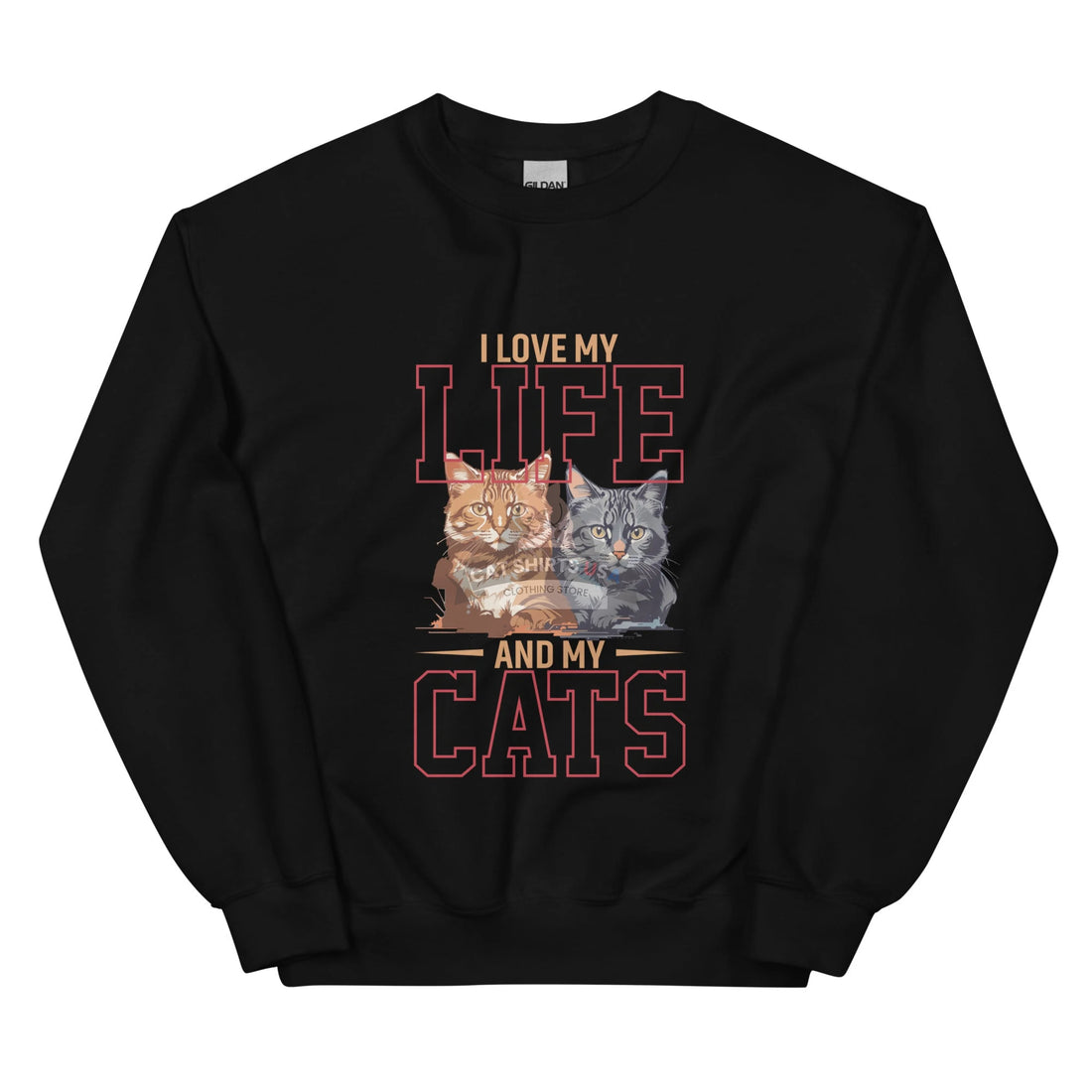 I Love My Life & Cats-Cat Shirts USA
