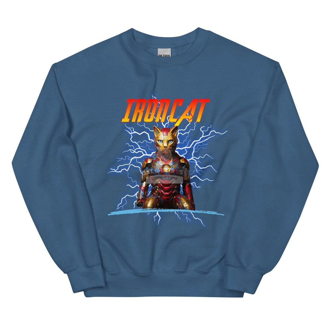 Iron Cat Cat Sweatshirt-Cat Shirts USA