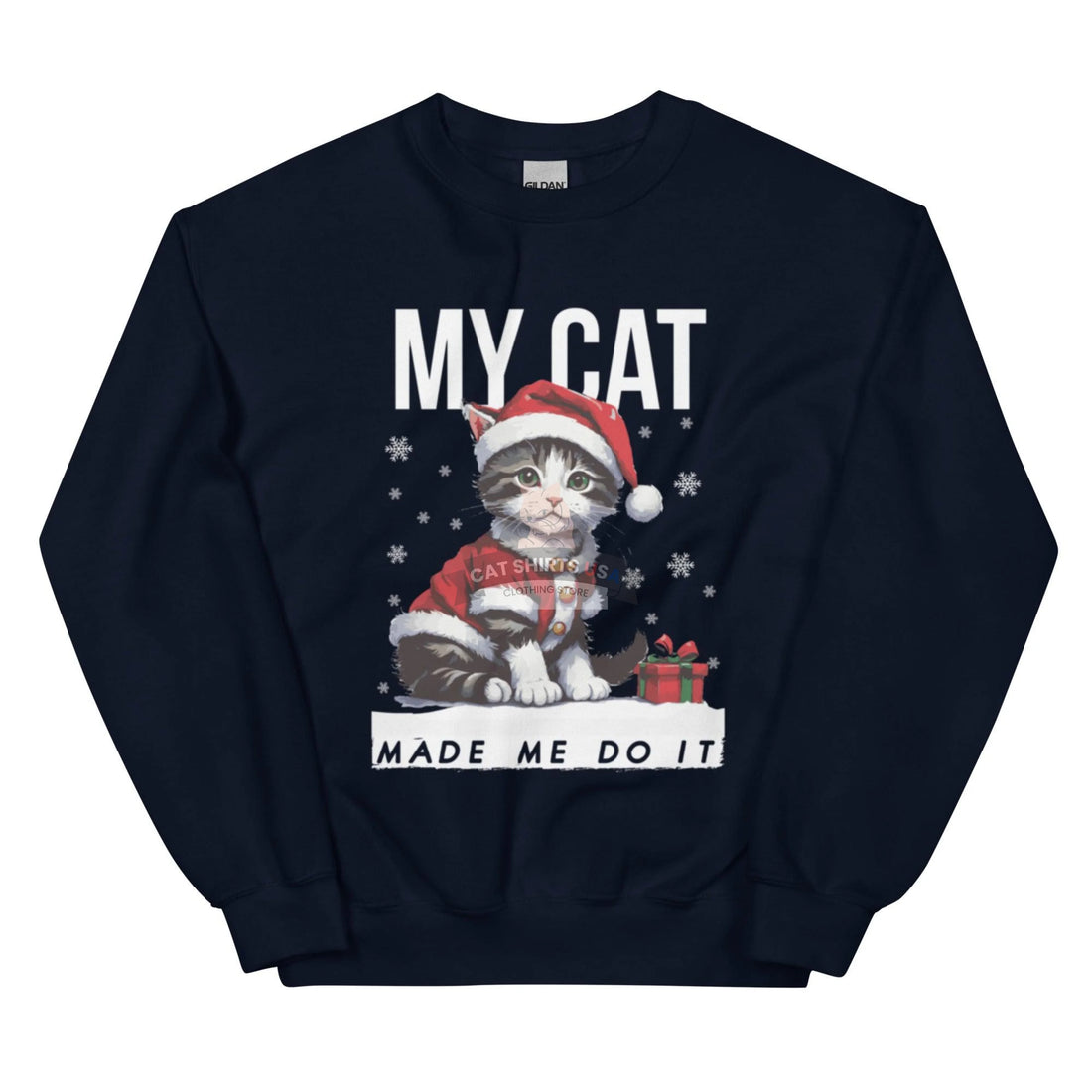 Made Me Do It Cat Sweatshirt - Cat Shirts USA