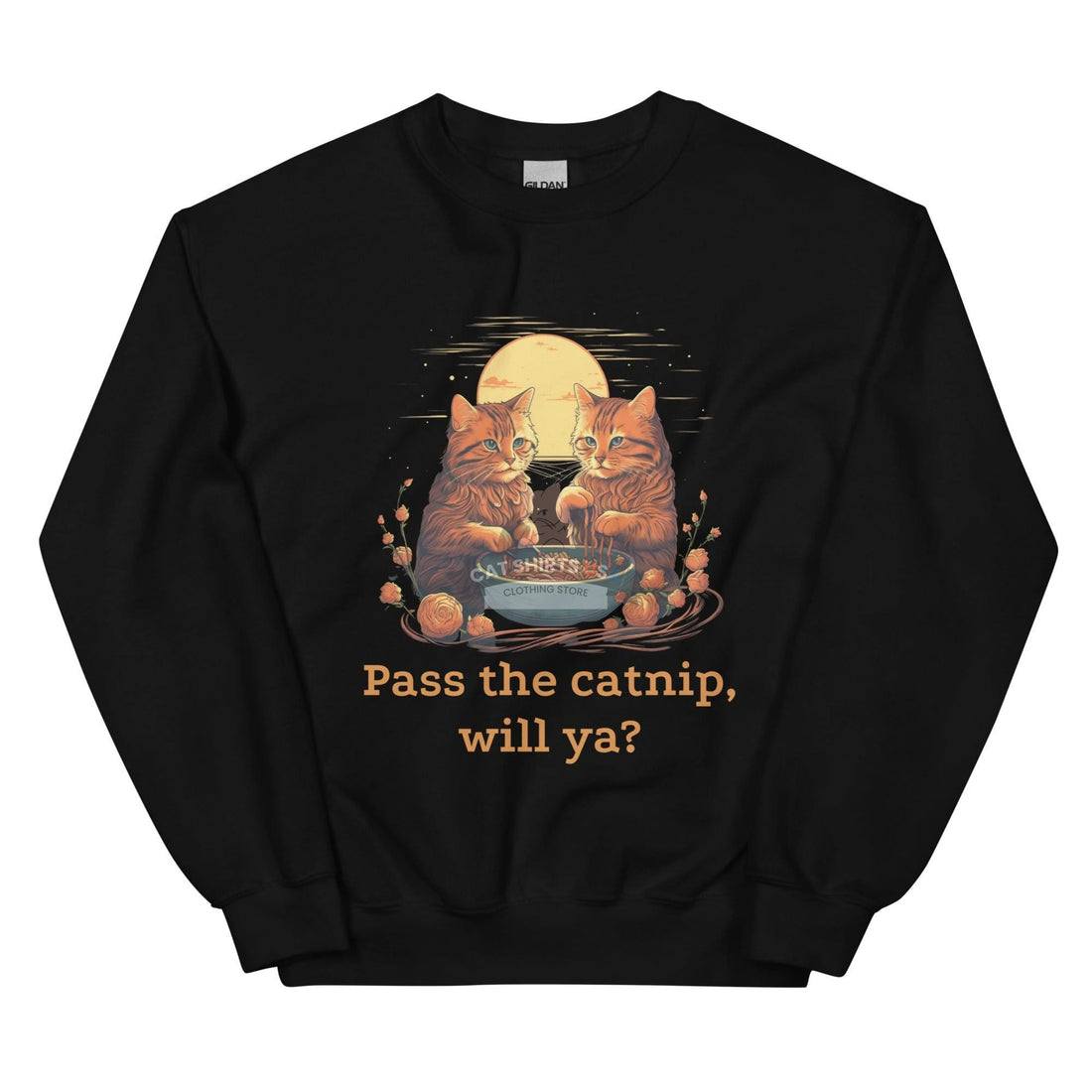 Pass The Catnip Cat Sweatshirt | Cat Shirts USA