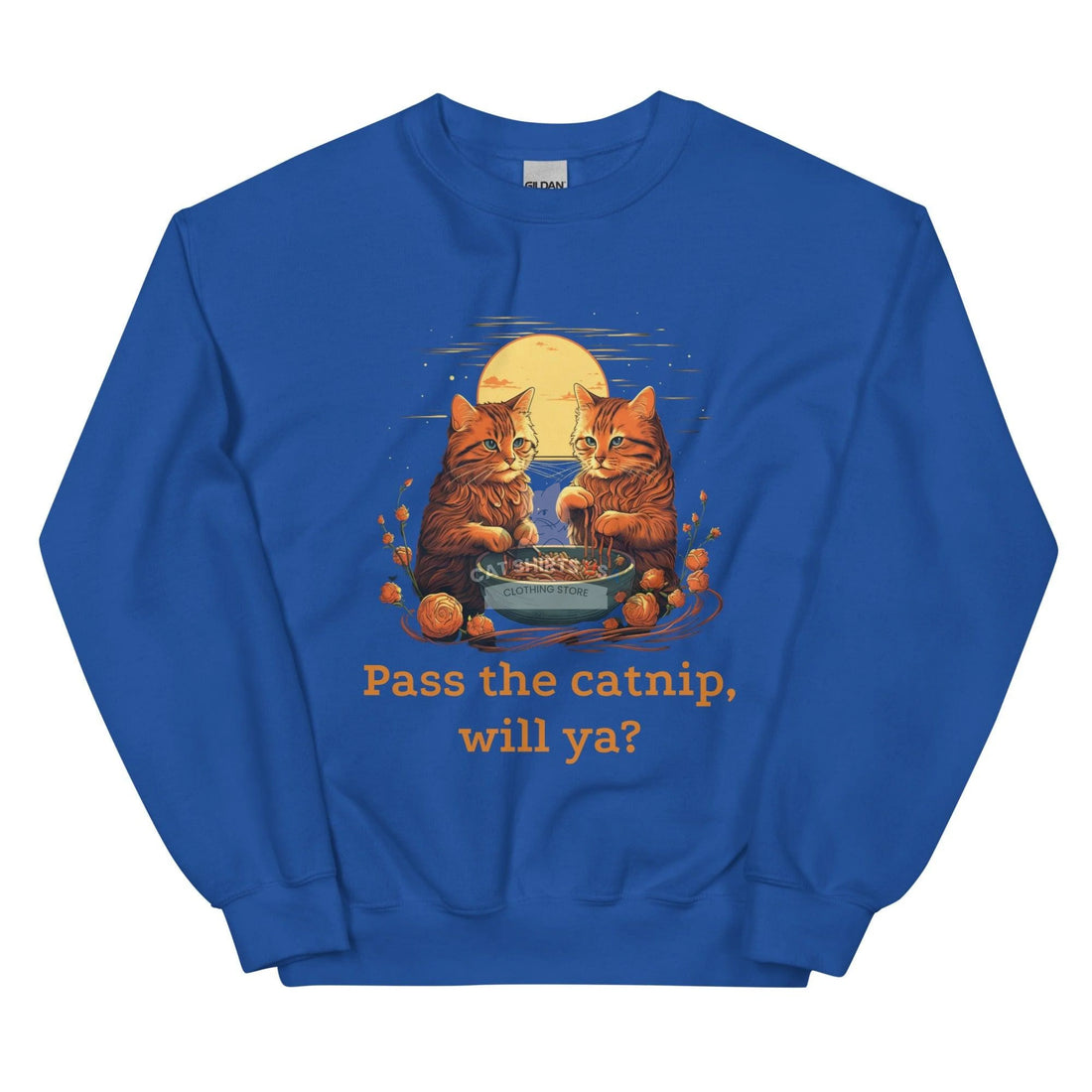 Pass The Catnip Cat Sweatshirt | Cat Shirts USA