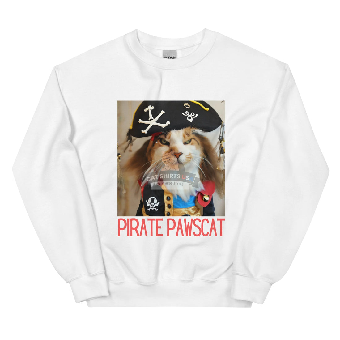 Pirate Pawscat Cat Sweatshirt | Cat Shirts USA