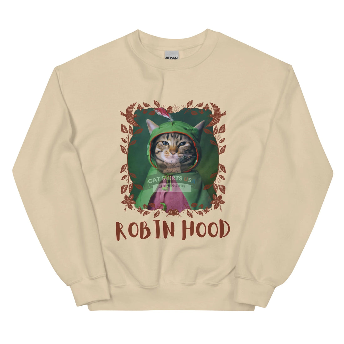 Robin Hood Cat Sweatshirt | Cat Shirts USA