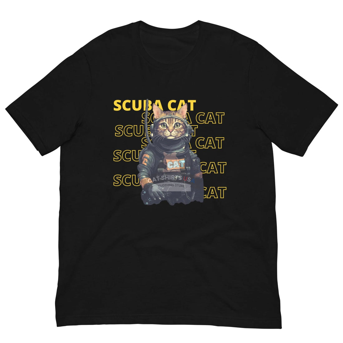 Scuba Cat Shirt - Cat Shirts USA