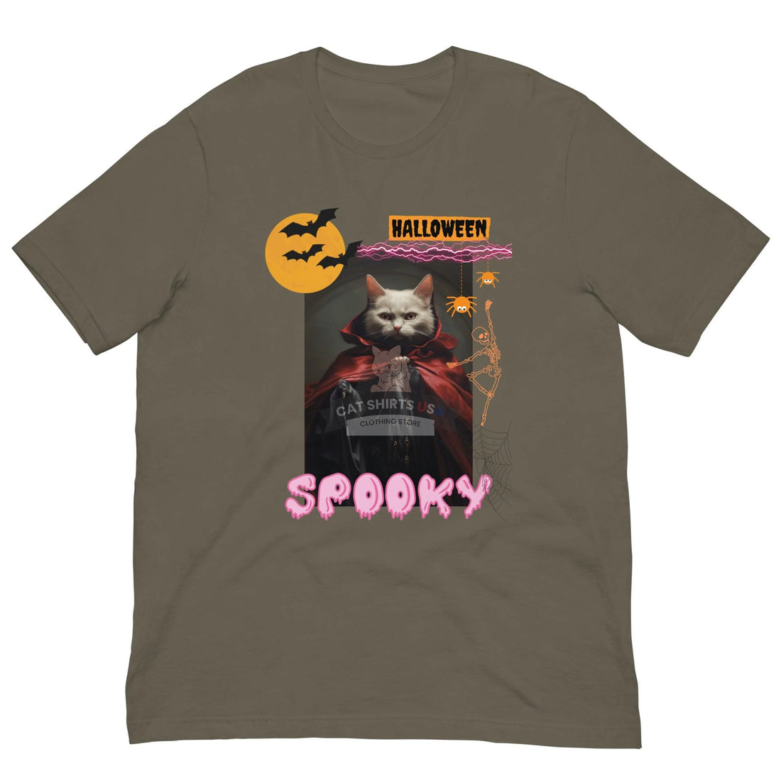 Spooky 3 Halloween Cat Shirt - Cat Shirts USA