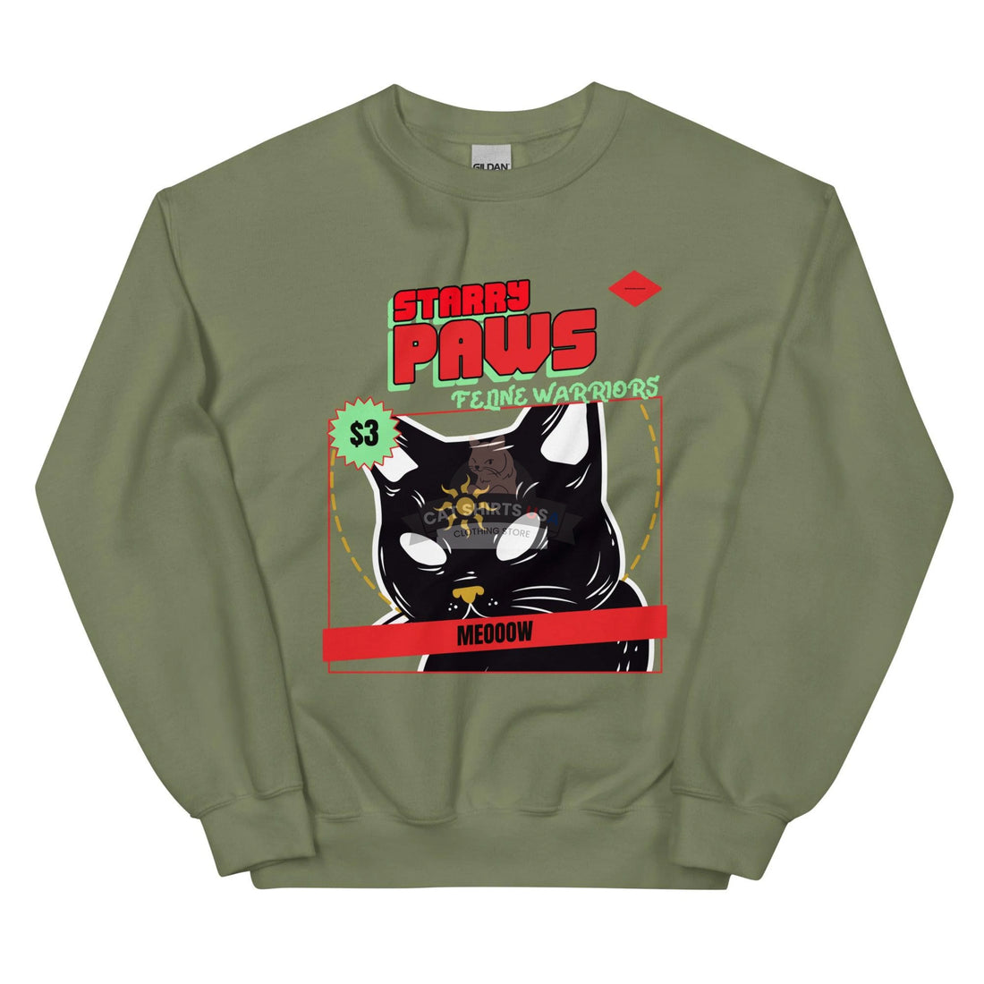 Starry Paws Cat Sweatshirt - Cat Shirts USA