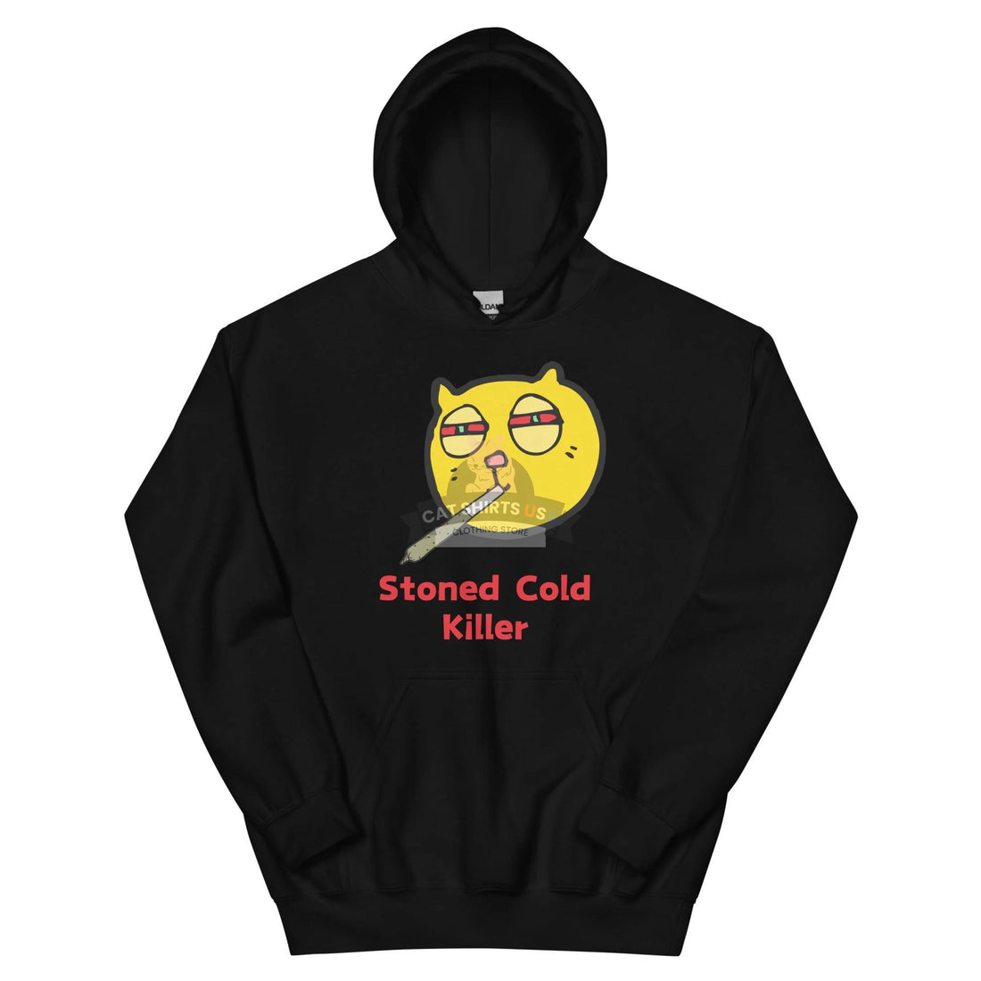 Stoned Cold Killer Cat Hoodie - Cat Shirts USA