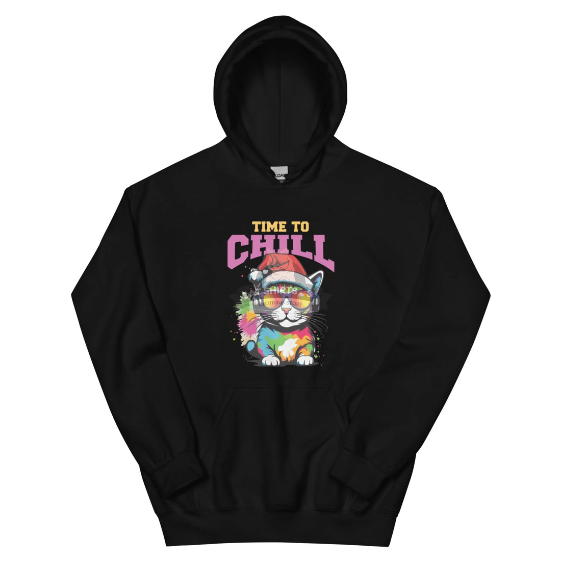 Time To Chill Cat Hoodie-Cat Shirts USA