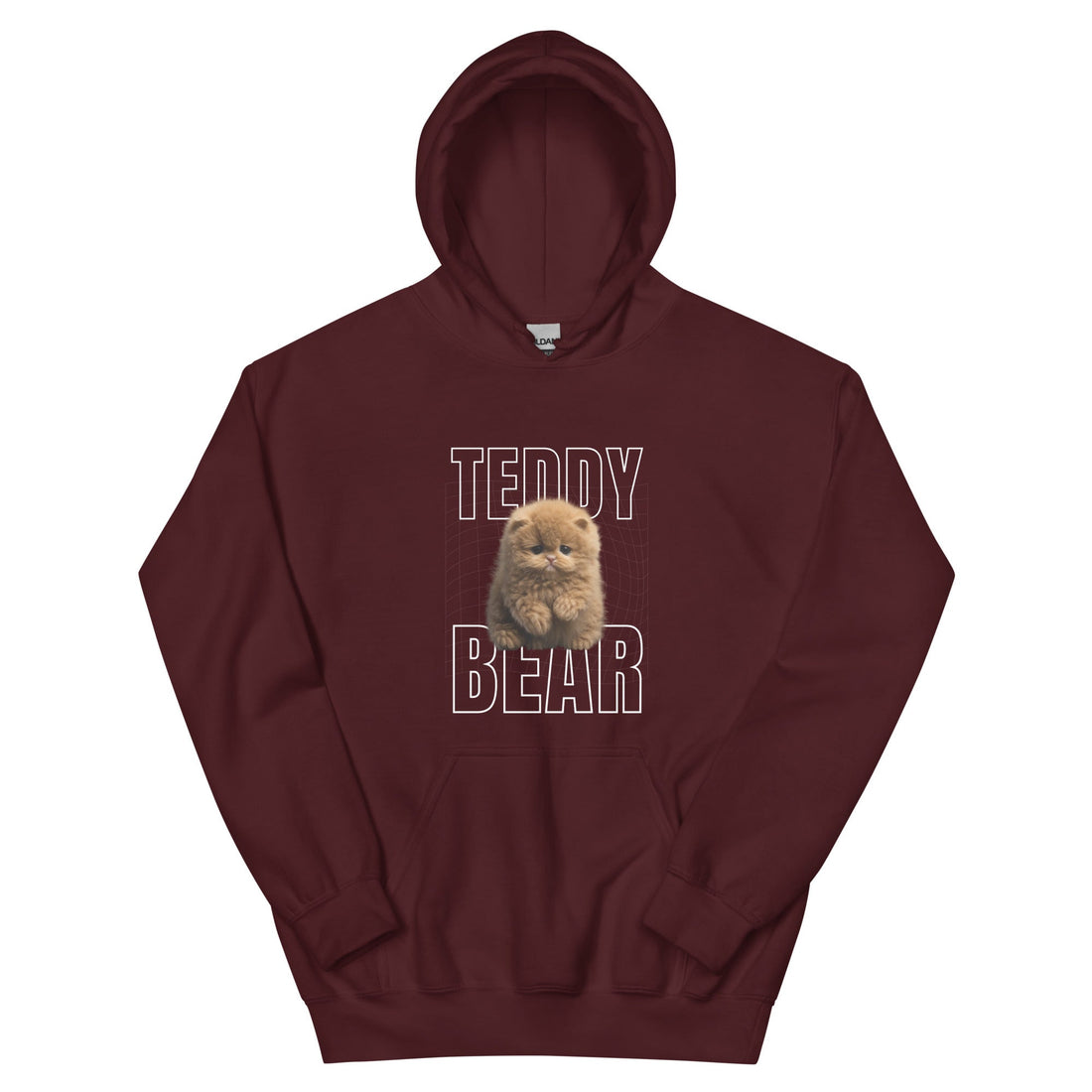 Teddy Bear Cat Hoodie-Cat Shirts USA