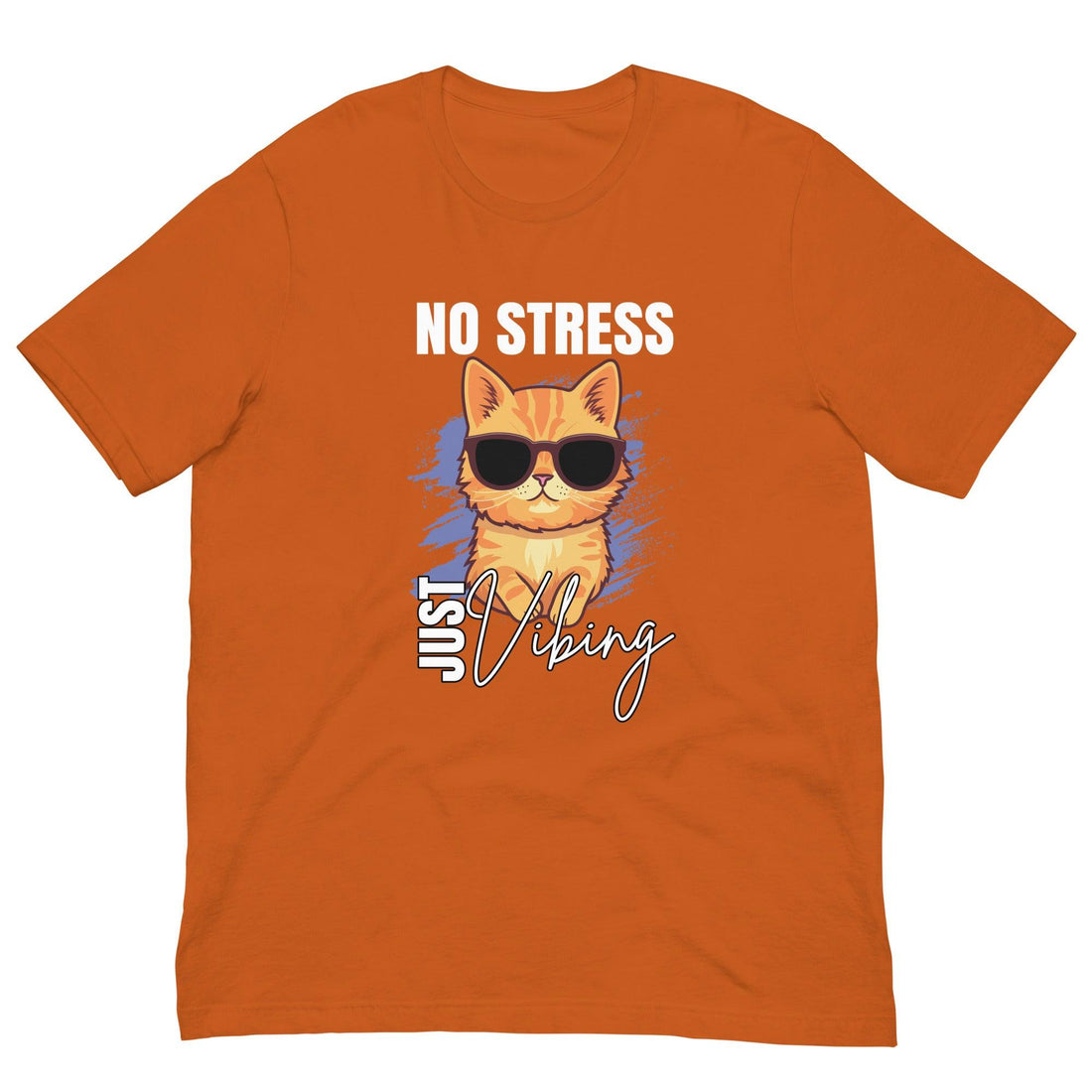 No Stress Just Vibing Cat Shirt - Cat Shirts USA