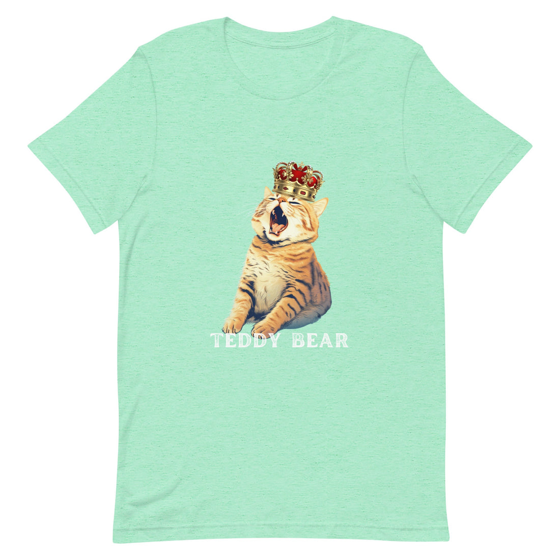 Teddy Bear Crown Cat Shirt-Cat Shirts USA